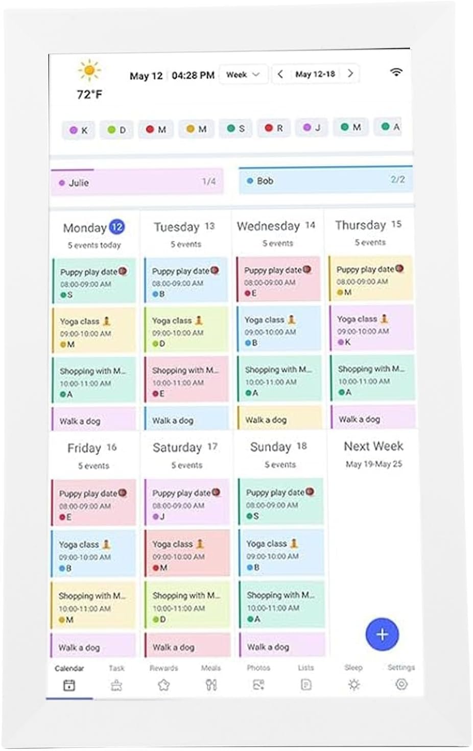Digital Calendar, Smart Touchscreen Interactive Display Wall Planner with 32GB Storage 15.6in for Family Organization Home Office School Chore Management 2026