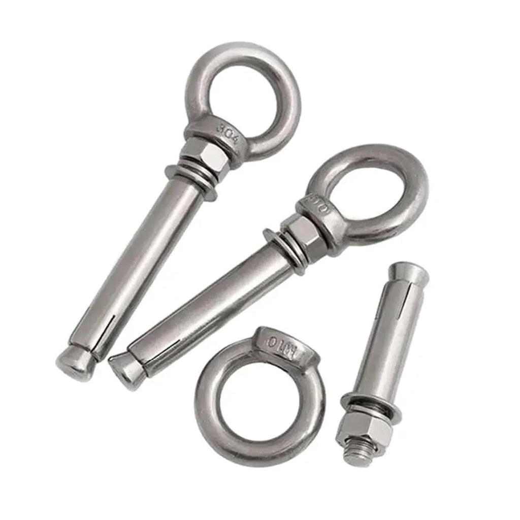 Anchor Bolts,Expansion Bolt, M6-M20 Sleeve Anchor Concrete Expansion Eye Bolt Stainless Steel Installation Artifact Hook Universal with Ring Screws(120mm,M12 1Pc)