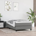 Twin XL Fabric Bed Frame in Dark Grey with Breathable Material and Durable Engineered Wood Construction for Modern Bedrooms