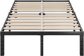 ZIYOO Full Size Bed Frame, 3 Inch Wide Wood Slats 16 Inch High, 3500 Pounds Heavy Duty Support, No Box Spring Needed, Mattress Foundation, Noise Free, Non-Slip, Simple Assembly