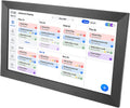 Smart Digital Calendar, 15.6 Inch LCD Touch Screen Interactive Chore Chart, Family Schedule Planner with WiFi Sync and Digital Photo Frame for Home Organizer (US Plug 100‑240V)