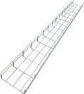 Kable Kontrol Cable Tray- 5 Feet Long - 6' Width, 4' Depth – Wire Mesh Tray Cable Management Rack Cords Organizer Cable Basket, Zinc Plated Steel NEC Approved for Network, Fiber Optic, Cabling