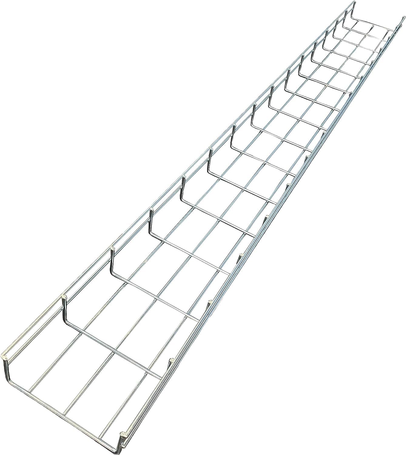 Kable Kontrol Cable Tray- 5 Feet Long - 6' Width, 4' Depth – Wire Mesh Tray Cable Management Rack Cords Organizer Cable Basket, Zinc Plated Steel NEC Approved for Network, Fiber Optic, Cabling
