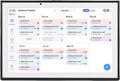Focket Digital Calendar, 10.1 Inch Touch Screen Smart Electronic Calendar Wall Planner with Chore Chart Meal Planner Photo Frame for Family Schedules (US Plug 100‑240V)