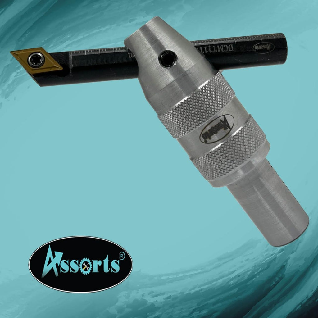 Fly Cutter with 3/4' (19.05 mm) Straight Shank & Indexable Boring Bar – Includes 10 PCS DCMT 11T304 Inserts & Plastic Case | Ideal for Facing & Boring | Watch Video for Details