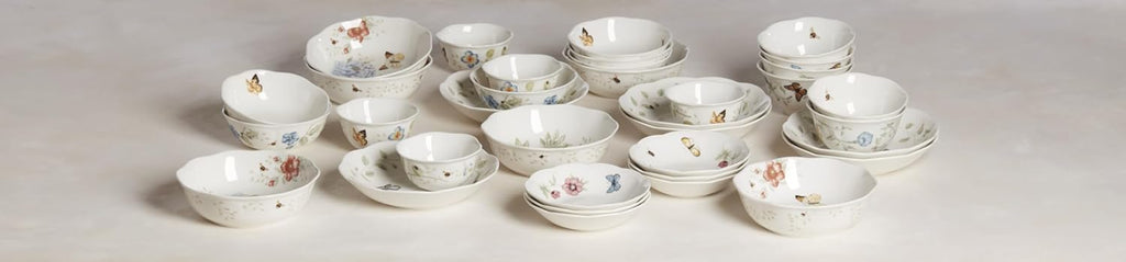 Lenox 6101836 Butterfly Meadow Fruit Bowl, 11 Oz Capacity, 6.75-Inch Diameter, 1 Piece