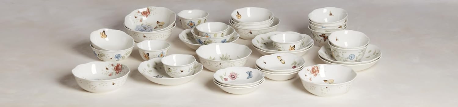 Lenox 6101836 Butterfly Meadow Fruit Bowl, 11 Oz Capacity, 6.75-Inch Diameter, 1 Piece