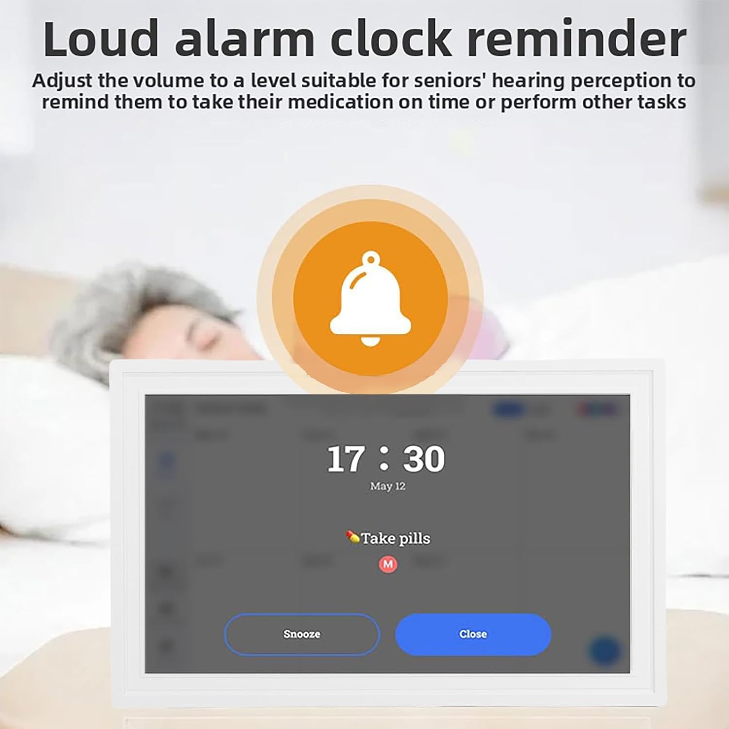 Dpofirs 15.6 inch Smart Digital Calendar Touchscreen, Wall Planner, Smart Family Schedules, Digital Picture Frame, for Seamless Scheduling (Pure White)