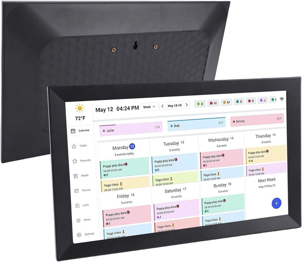 Smart Digital Calendar, 15.6 Inch Touchscreen WiFi Full HD 1080P Interactive Display Family Planner with, for Home Organization Wall or Desk Mount (US Plug)