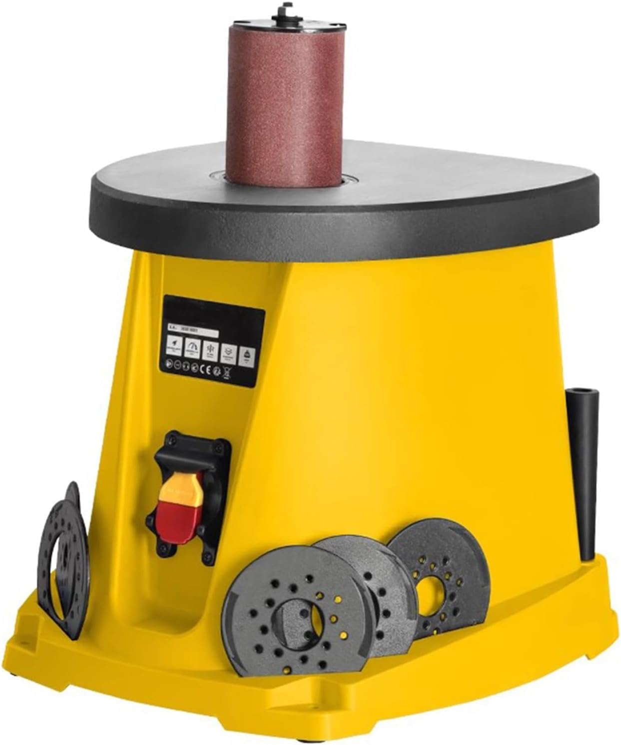 Electric oscillating Spindle Sander, Drum Sander with cast Iron Table, Maximum Speed 2000 RPM/min, Column Sander for Woodworking and DIY Projects