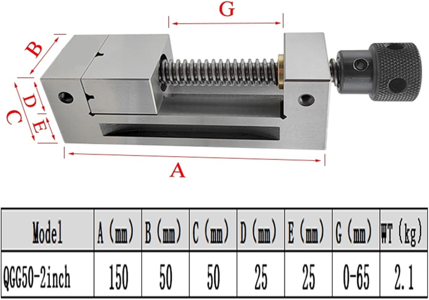 2.0 Inch High Precision Mini Vise, Grinding Vise Hardened Surfaces, Accurate And Versatile