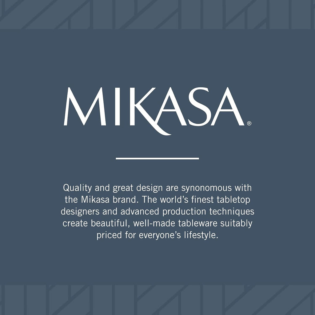 Mikasa Delray 40-Piece Bone China Dinnerware Set, White Round Dishes for 8 - Dinner Plates, Salad Plates, Cereal Bowls, Fruit Bowls and Mugs