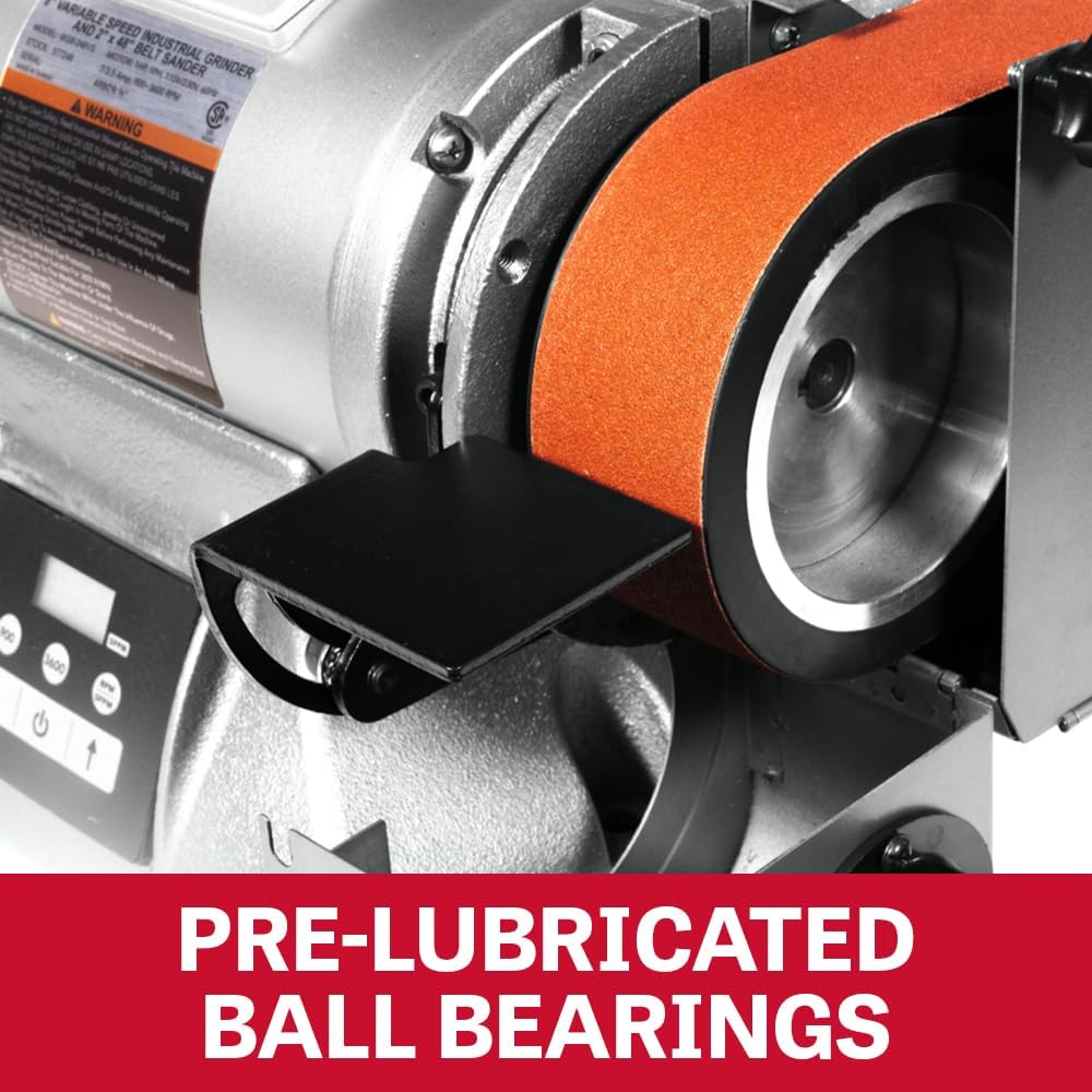 JET Variable Speed 8' Grinder and 4' x 36' Belt Sander, 1 HP, 115/230V 1Ph (Model IBGB-436VS)