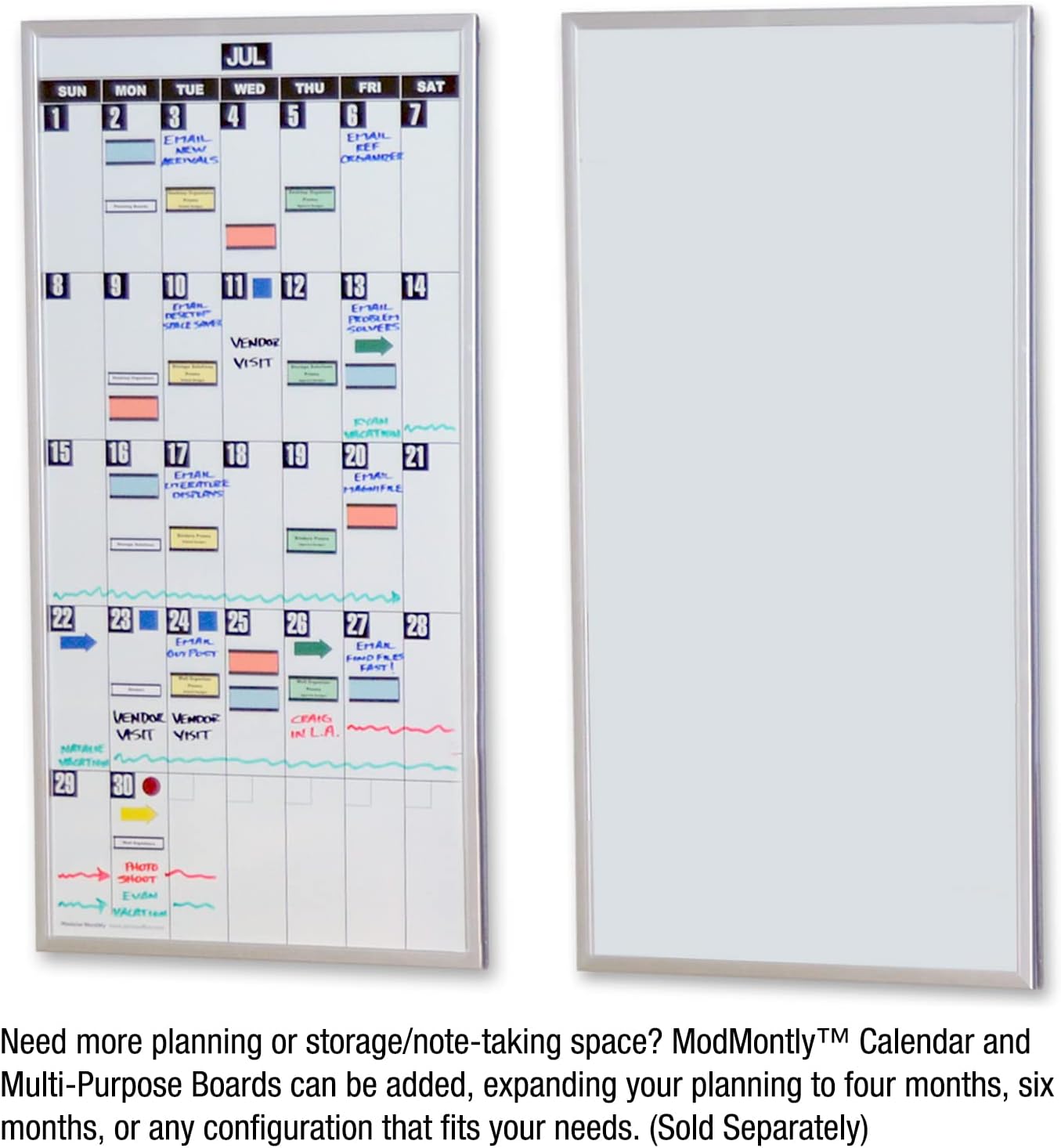 Ultimate Office Magnetic Dry-Erase Whiteboard ModMonthly Planning Calendars (Set of 3)