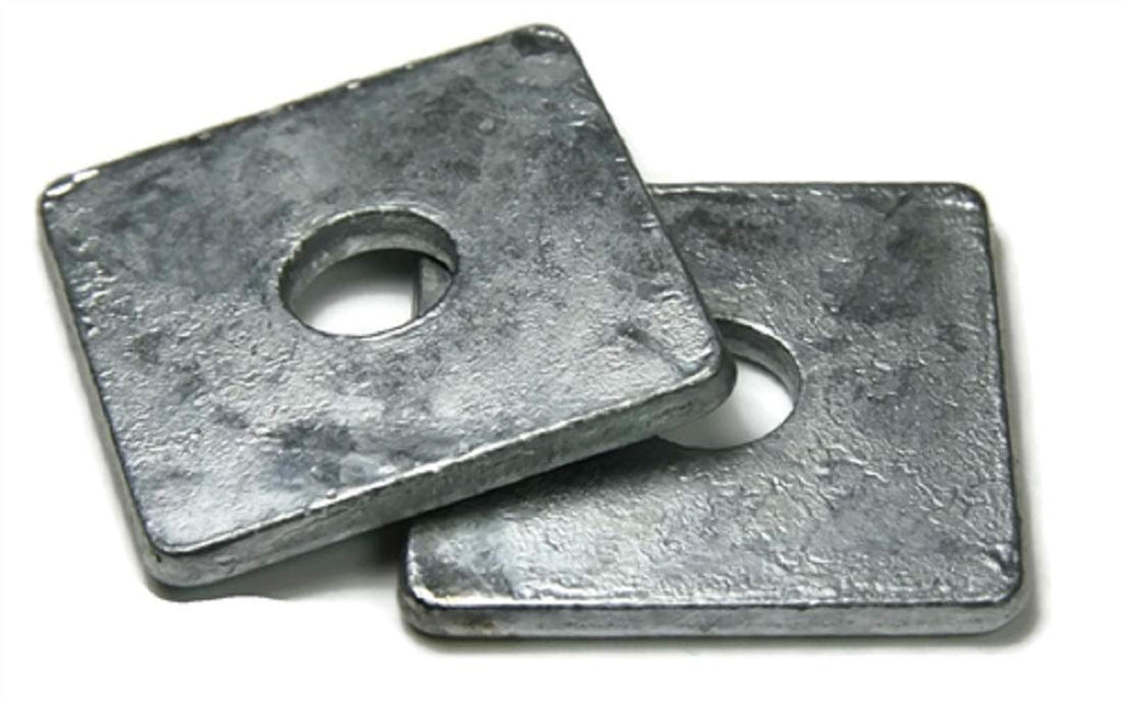 Square Washers Hot Dipped Galvanized - 5/8' (ID 11/16', OD 3', THK 0.25') - Qty-250