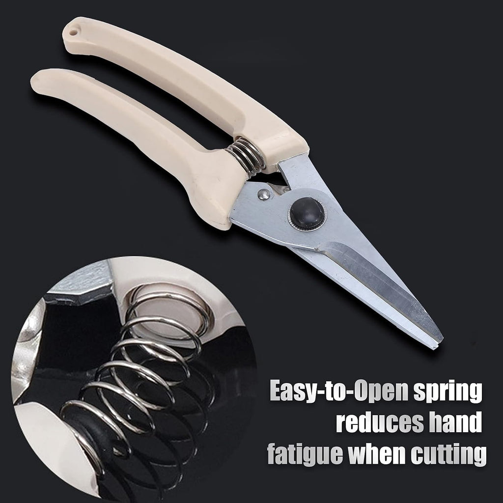 Garden Pruners, Garden Pruning Shears, Stainless Steel Handheld Pruners Set, Pruning Shear Bonsai Cutter Blue for Potting Scissors (Size : #1) (One Color #2)
