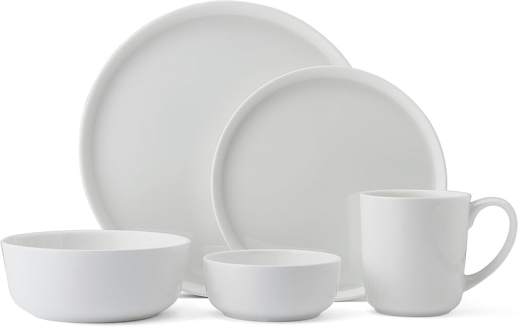 Mikasa Samantha Bone China Lightweight Chip Resistant 40 Piece Dinnerware Set, Service for 8