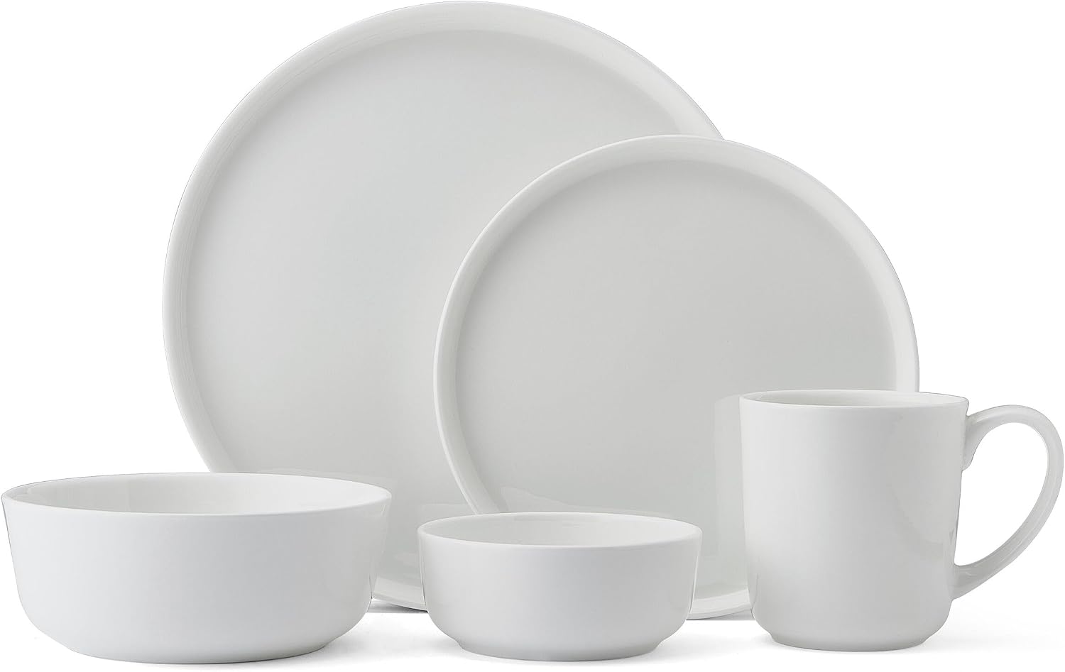 Mikasa Samantha Bone China Lightweight Chip Resistant 40 Piece Dinnerware Set, Service for 8