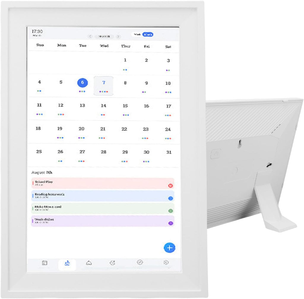 Vikye 15.6 Inch Smart Digital Calendar & Chore Chart, HD Touchscreen Interactive Display, Digital Picture Frame for Seamless Scheduling, 4+64G with APP (US Plug 100‑240V)