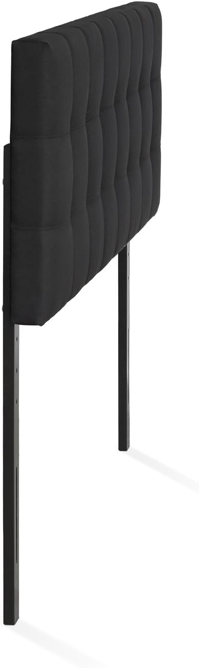 Furinno Roanne Tufted Headboard, Full, Black