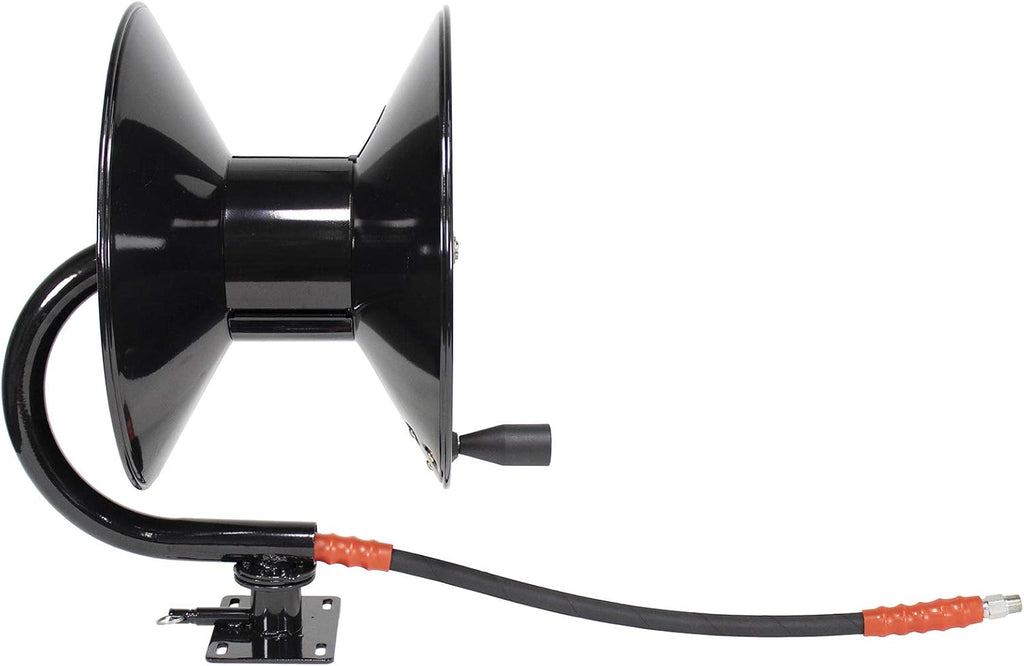 5100 PSI 3/8' x 100' Pressure Washer Hose Reel with 360 Degree Swivel Base