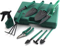 Garden Tools Set,Garden Planting Tools Kit,Outdoor Garden Planting Bonsai Tools with Green Carrying Case