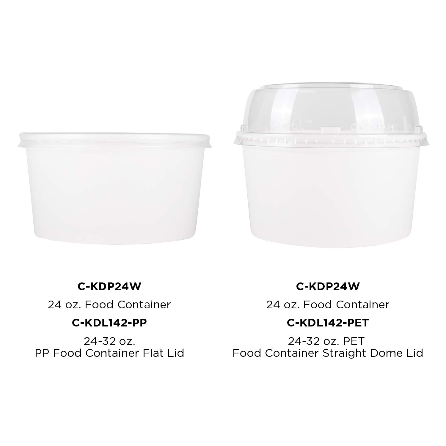 Karat [24oz - 600 ct] Paper Soup Bowls for Hot/ Cold Food - Ideal for Soup, NoodIes, Pasta and Snacks - White (C-KDP24W)