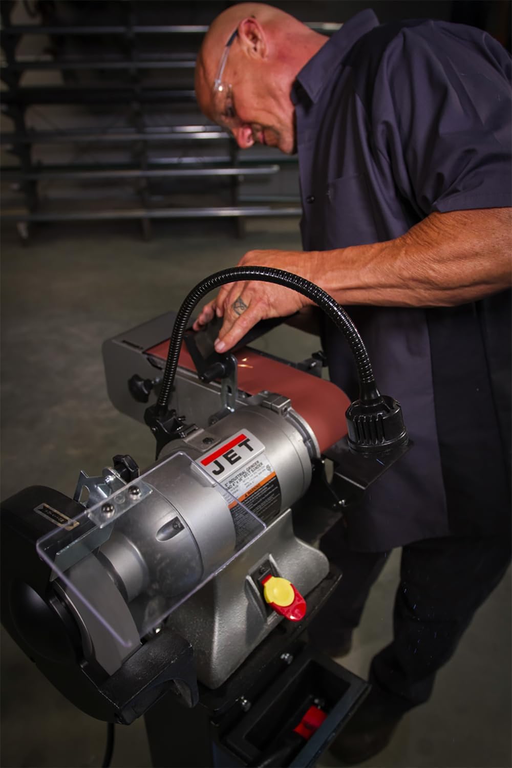 JET 8' Grinder and 2' x 48' Belt Sander, 1 HP, 115/230V 1Ph (Model IBGB-248)