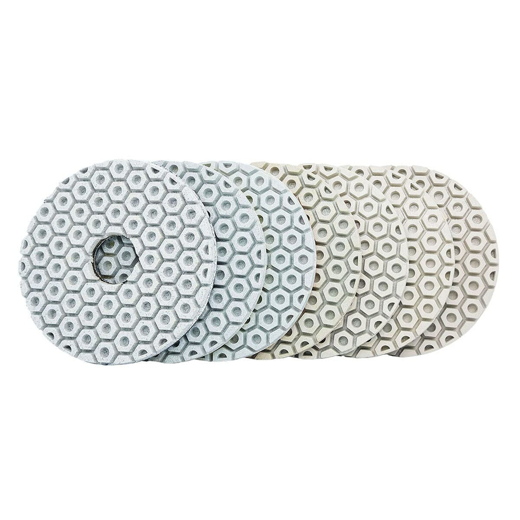 4' Concrete Floor Grinder Stone Wet Polisher Sanding pad 60 Pieces for Granite Marble Sander Polish Machine
