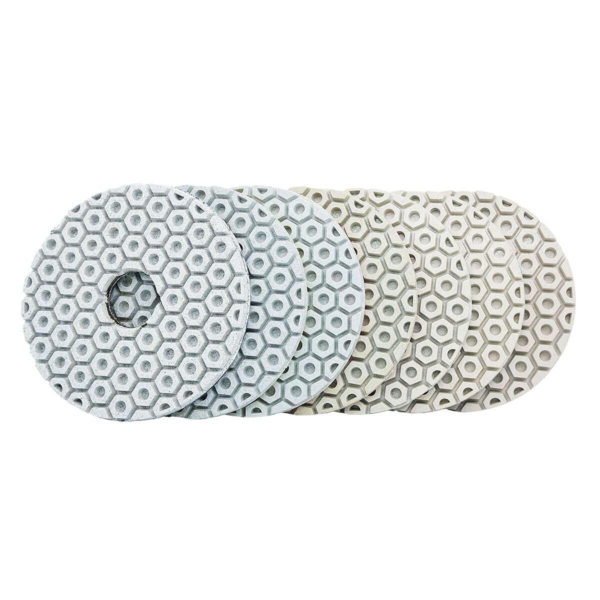 4' Concrete Floor Grinder Stone Wet Polisher Sanding pad 60 Pieces for Granite Marble Sander Polish Machine