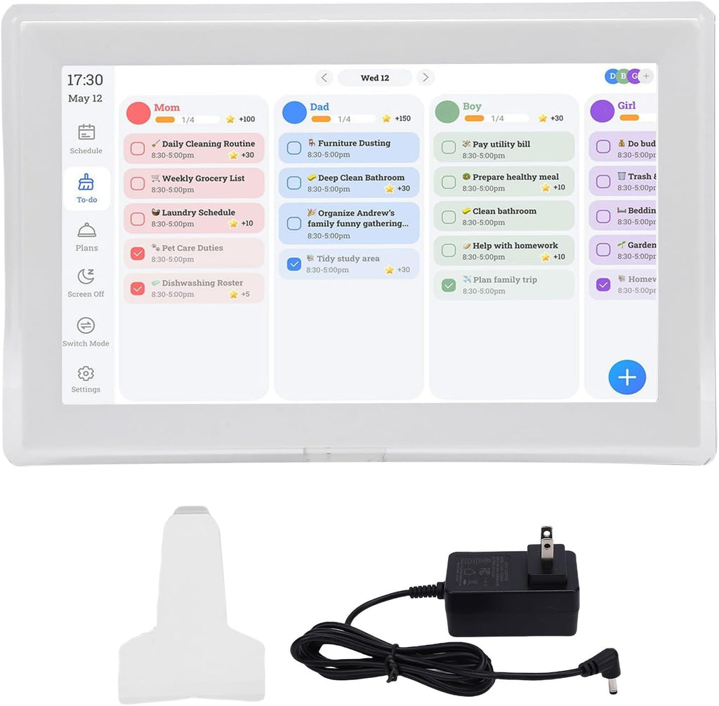 Bewinner 15.6 Inch Smart Digital Calendar, 1080P HD Touchscreen WiFi Family Planner with App Control, 32GB Storage, Cloud Photo Frame Art Gallery for Home Organization (US Plug)