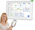 2 in 1 Voice Digital Calendar: Write, Speak & Sync to to-Dos - Touchscreen Family Schedule & Chore Chart with Meal Planner, Picture Frame & Lists (Family Hears Your Original Voice Reminders 10.1')