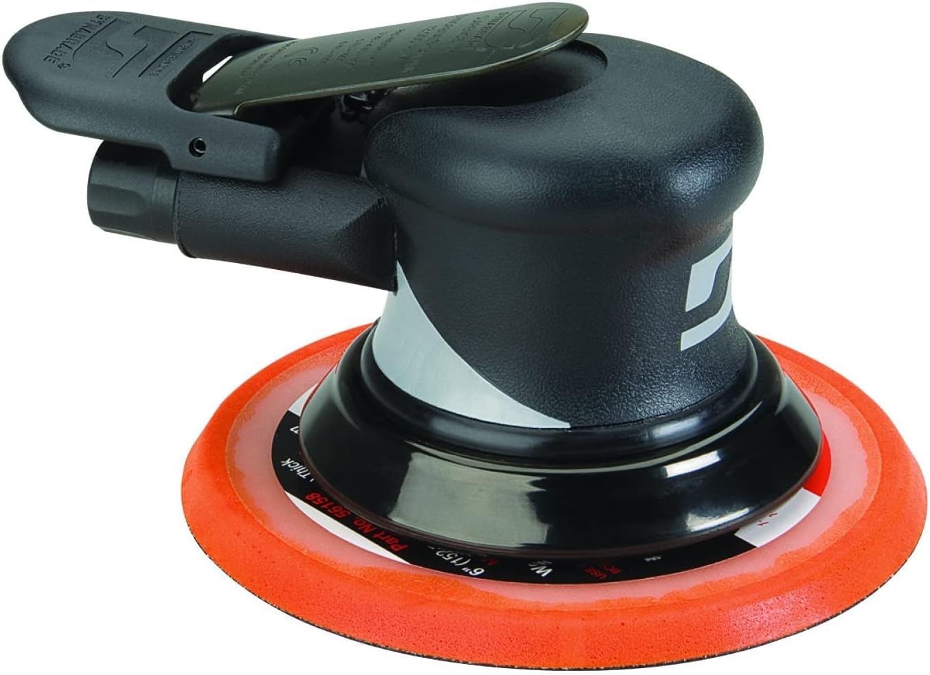 Dynabrade (56859) Dynorbital Supreme 6' (152 mm) Diameter Random Orbital Sander, Non-Vacuum | Proportionate 3/32' (2.5 mm) Diameter Orbit | 12000 RPM Pneumatic Motor