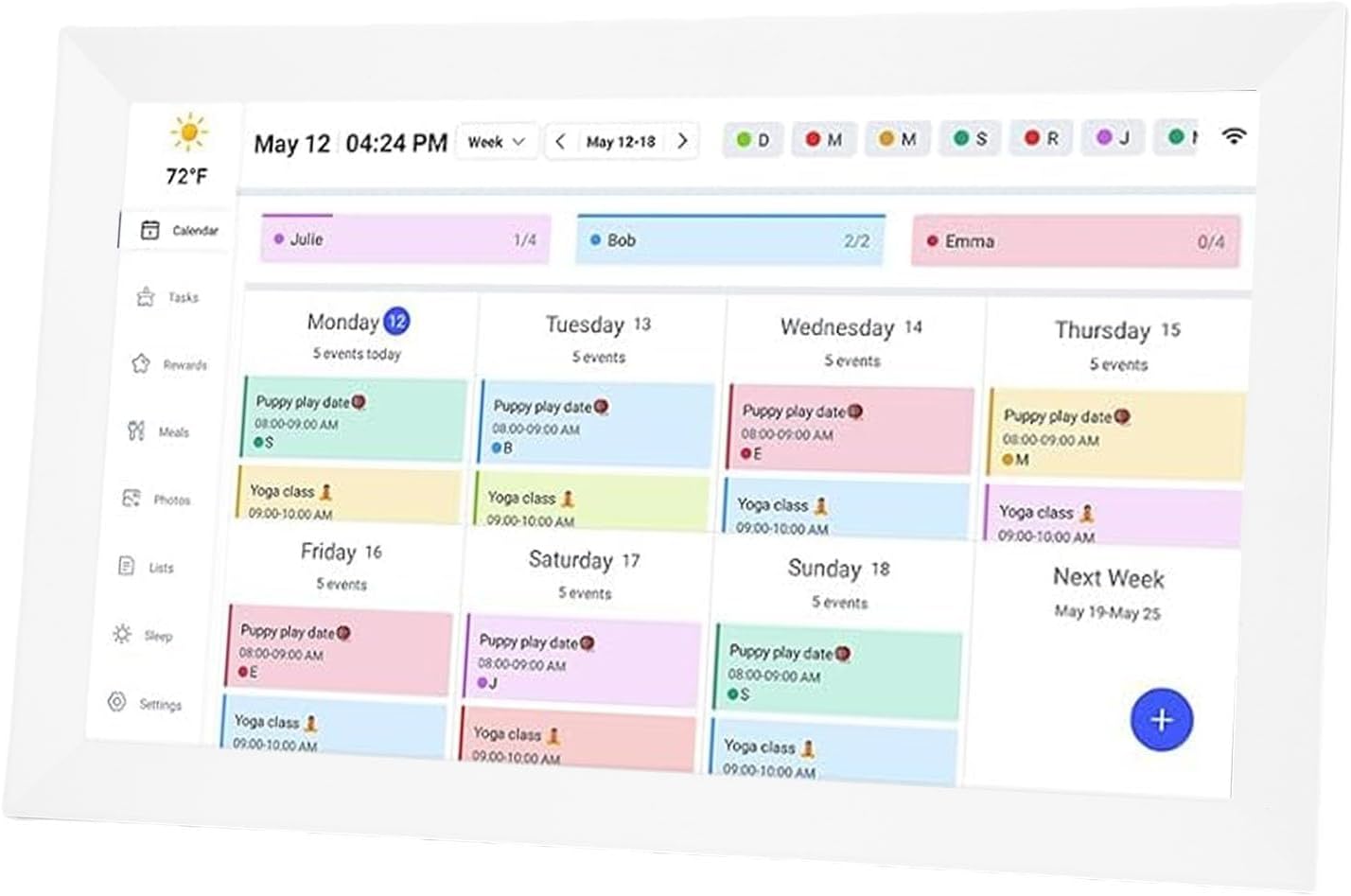 Digital Calendar, Smart Touchscreen Interactive Display Wall Planner with 32GB Storage 15.6in for Family Organization Home Office School Chore Management 2026
