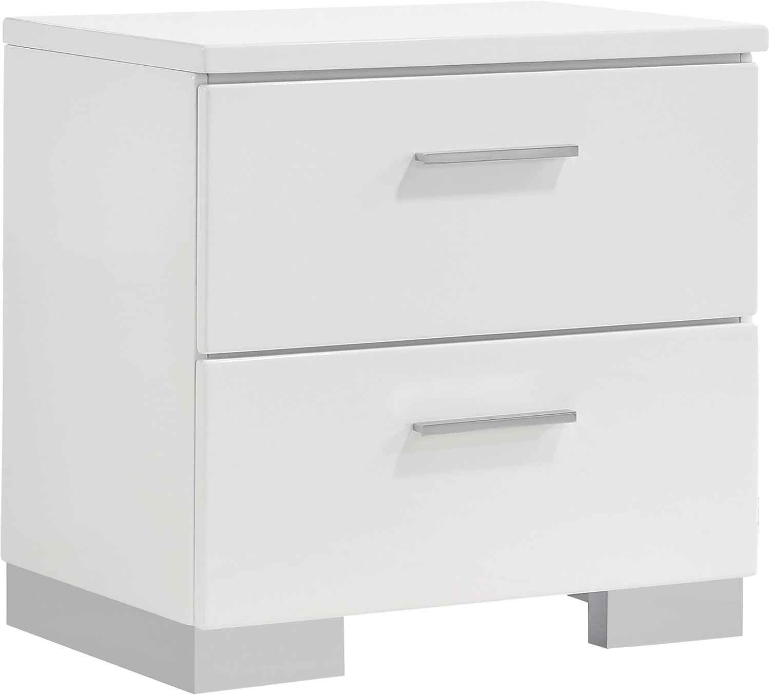 White High Gloss 4-piece Full Bedroom Set
