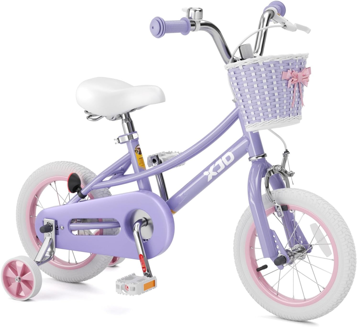 XJD Girls Bike for 2-12 Years Old Kids 12 14 16 20 Inch Toddler Bike,Retro Style Kids Bike with Training Wheels, 20 Inch Girl Bicycle with Kickstand