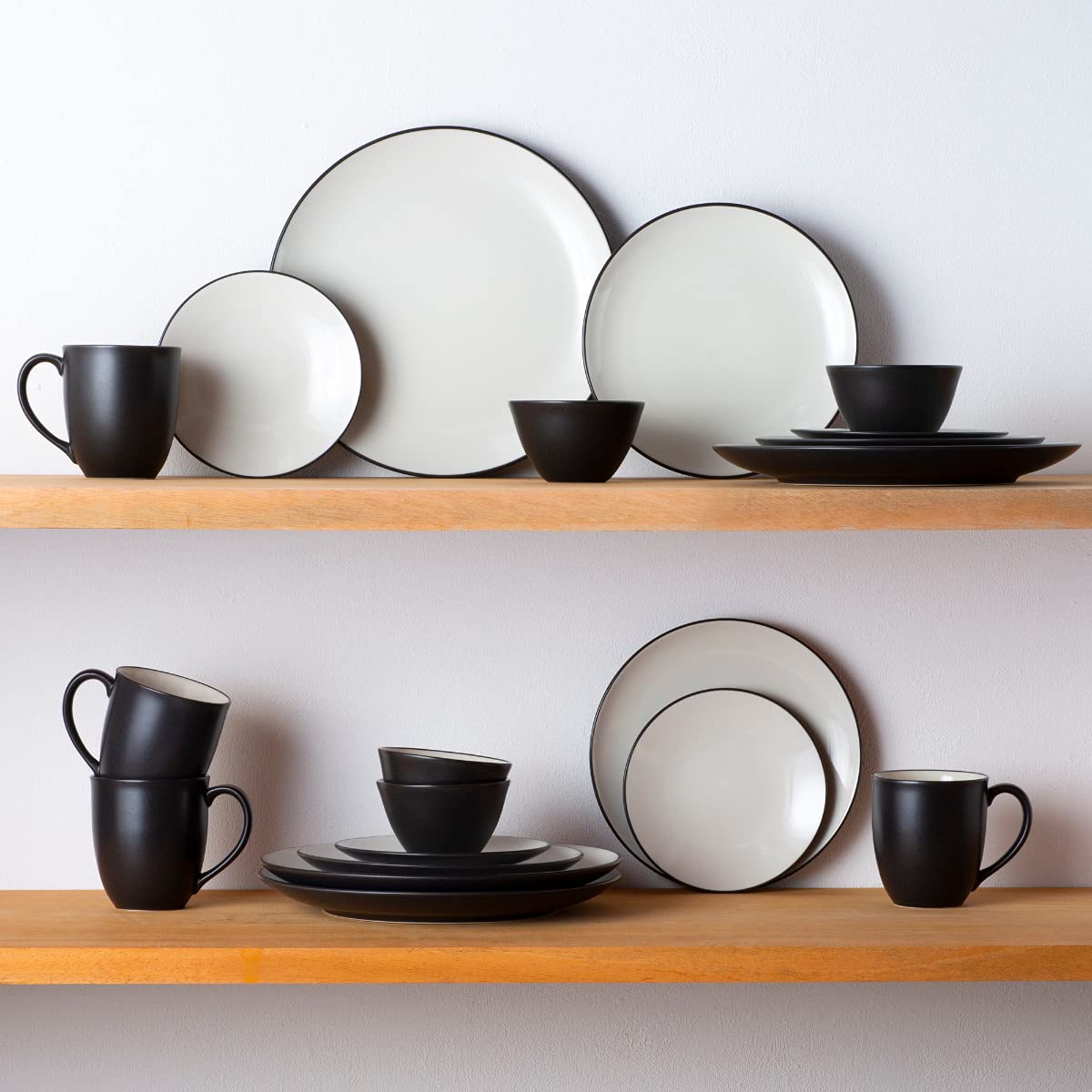 Noritake Colorwave Graphite 20-Piece Dinnerware Set, Service for 4