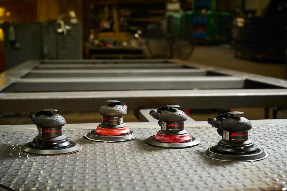 Ingersoll Rand 4151 Random Orbital Air Sander, 3/16' Orbit, 6' Vinyl Pad, 12,000 RPM, 0.2 HP