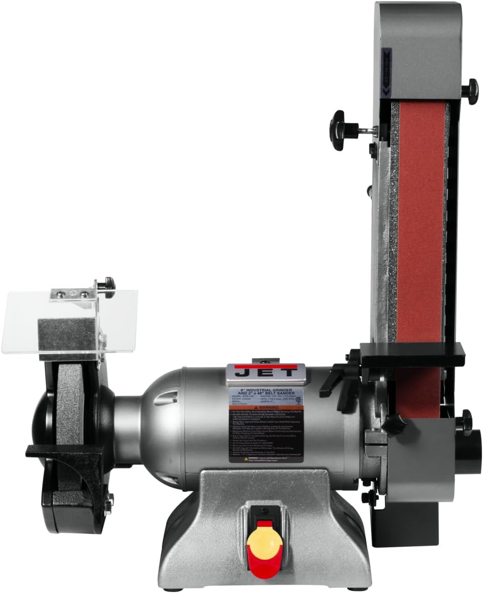 JET 8' Grinder and 2' x 48' Belt Sander, 1 HP, 115/230V 1Ph (Model IBGB-248)