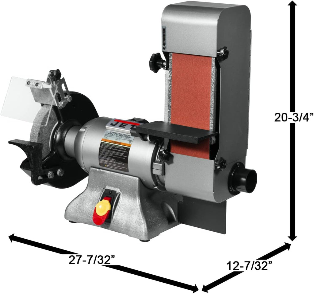 JET Variable Speed 8' Grinder and 4' x 36' Belt Sander, 1 HP, 115/230V 1Ph (Model IBGB-436VS)