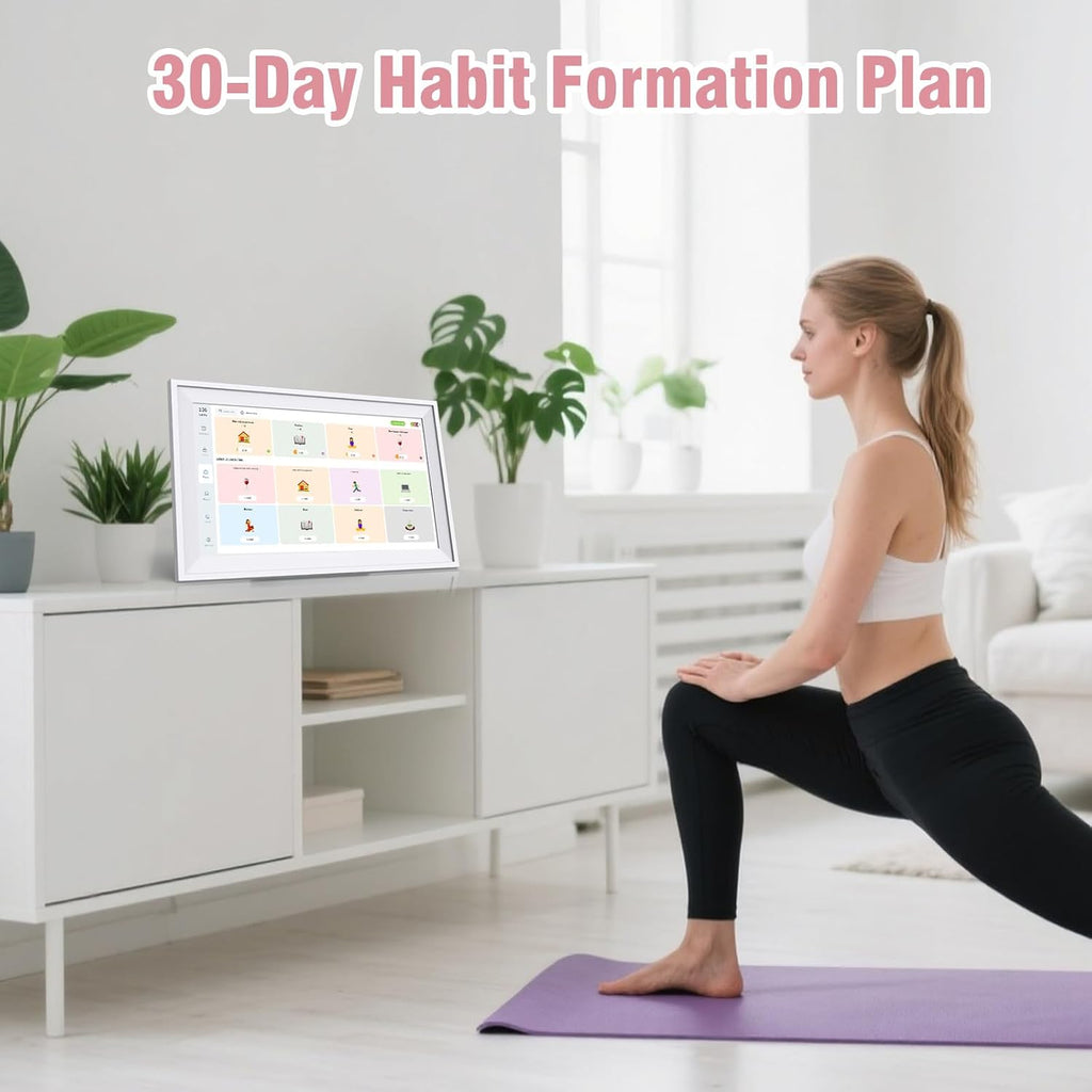 Digital Photo Frame 15.6' 64GB, Smart Electronic Calendar for Family Sharing To Do Chores Meal 30-Day Habit Planner Interactive Touch Screen Star Rewards,Wall and Desk Mountable for Seamless Scheduling