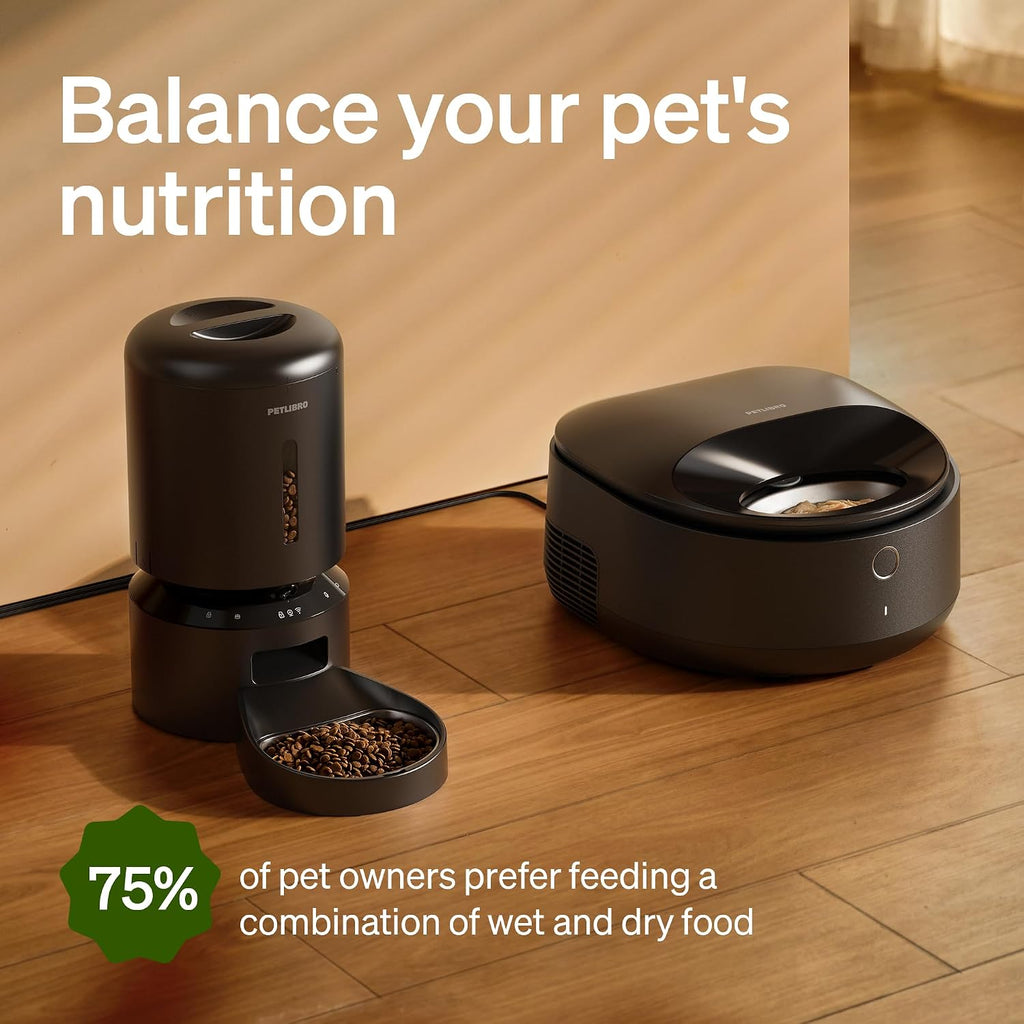 PETLIBRO Automatic Wet Food Cat Feeder 2026 New Version with Semiconductor Cooling, Refrigerated 3 Fresh Meals in 3 Days, App-Controlled Pet Food Dispenser, Stainless Steel Bowl, Easy to Clean