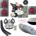 Planetary triad polisher floor polishing machine floor burnisher 66 diamond Polishing Pad 9 Grinding cup terrazzo stone travertine granite marble concrete floor renew repair refinishing grinder sander