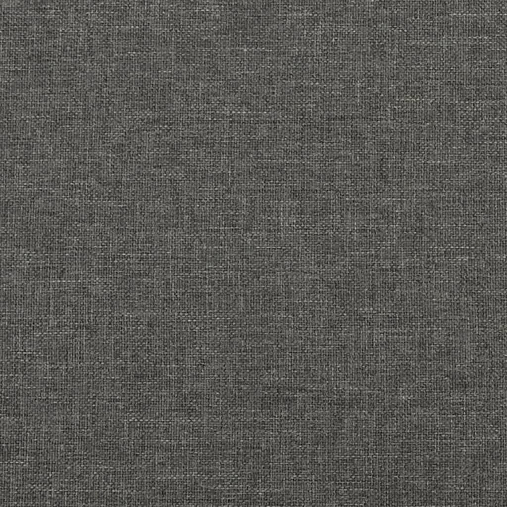 Dark Gray Fabric King Size Bed Frame with Plywood and Engineered Wood Support, Breathable Polyester Material for Modern Bedroom, Durable Sturdy Frame and Easy Assembly Design