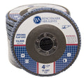 Benchmark Abrasives 4.5' x 7/8' Premium Zirconia T27 Flat Flap Discs 4 1/2 for Angle Grinder Sanding Discs, Finishing Grinding Wheels 4 1/2 Inch for Sanding Stock Rust Removal (100 Pack) - 60 Grit
