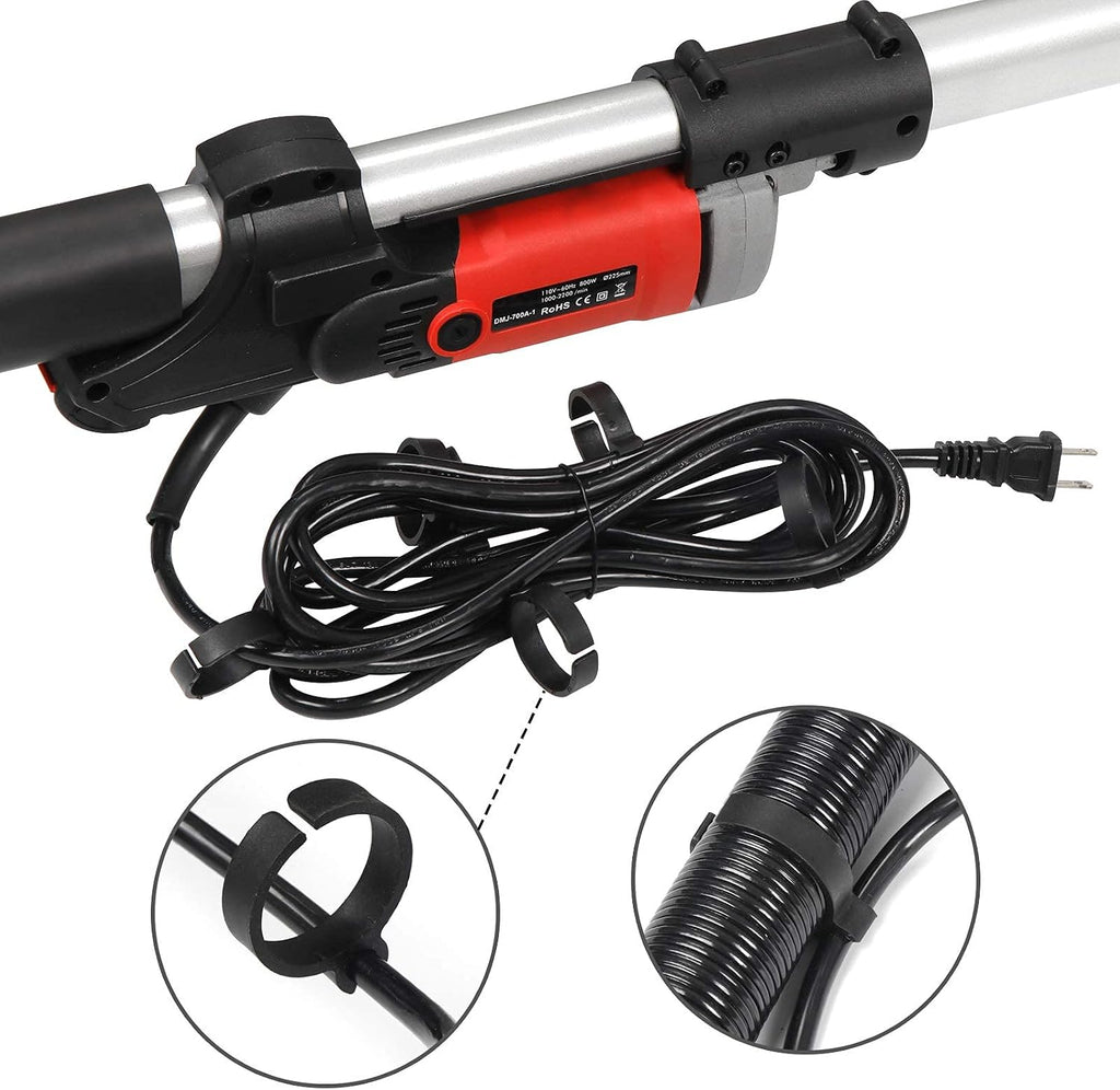 F2C Electric Drywall Sander 800w Adjustable Variable 6 Speed Disc Sander w/ 6 Sand Pads, 1000-2000RPM