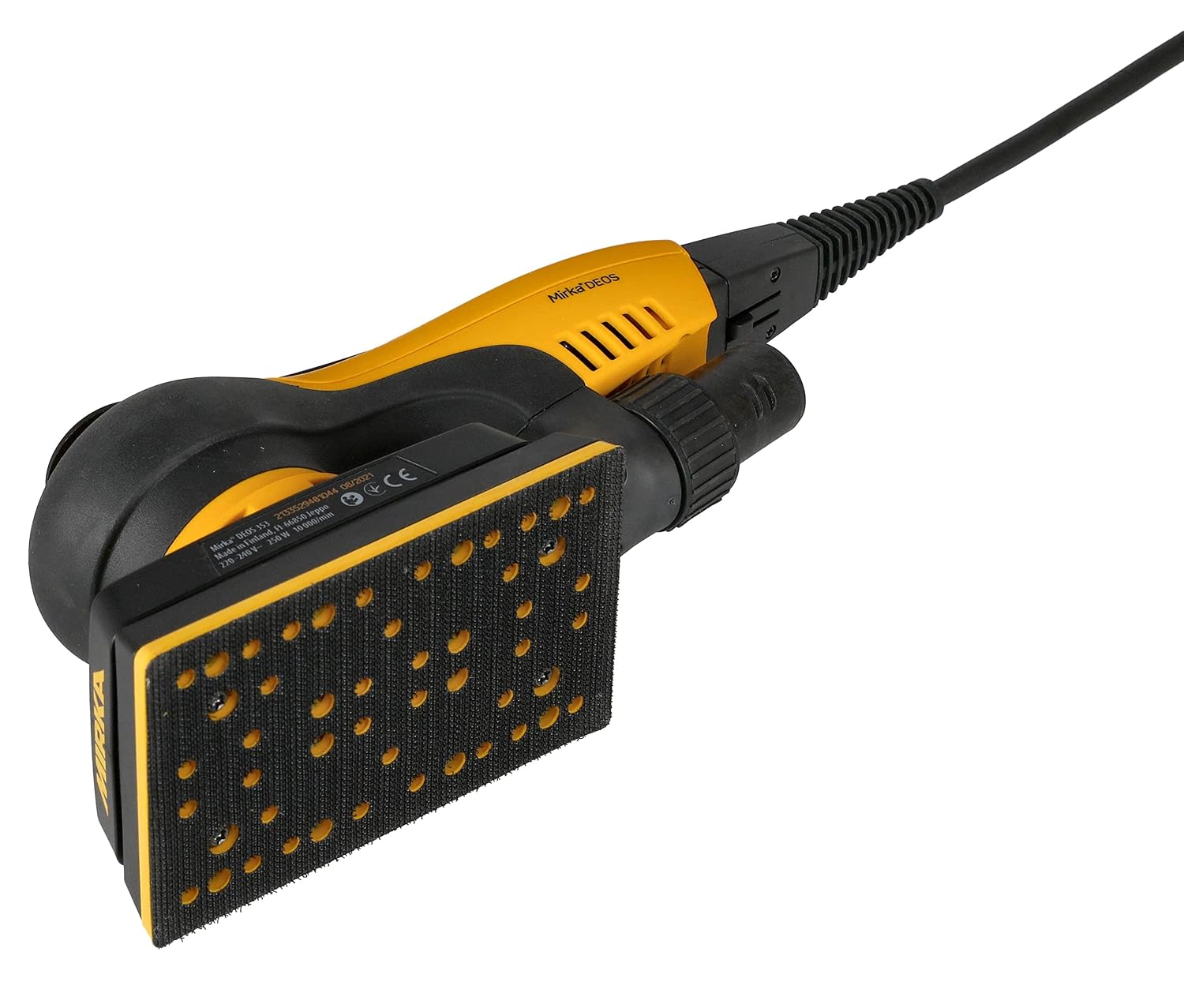 Mirka DEOS Sheet Sander 3 x 5 inch 3mm Orbit | 3mm Orbit, Dust-Free Sanding, MID3530201US