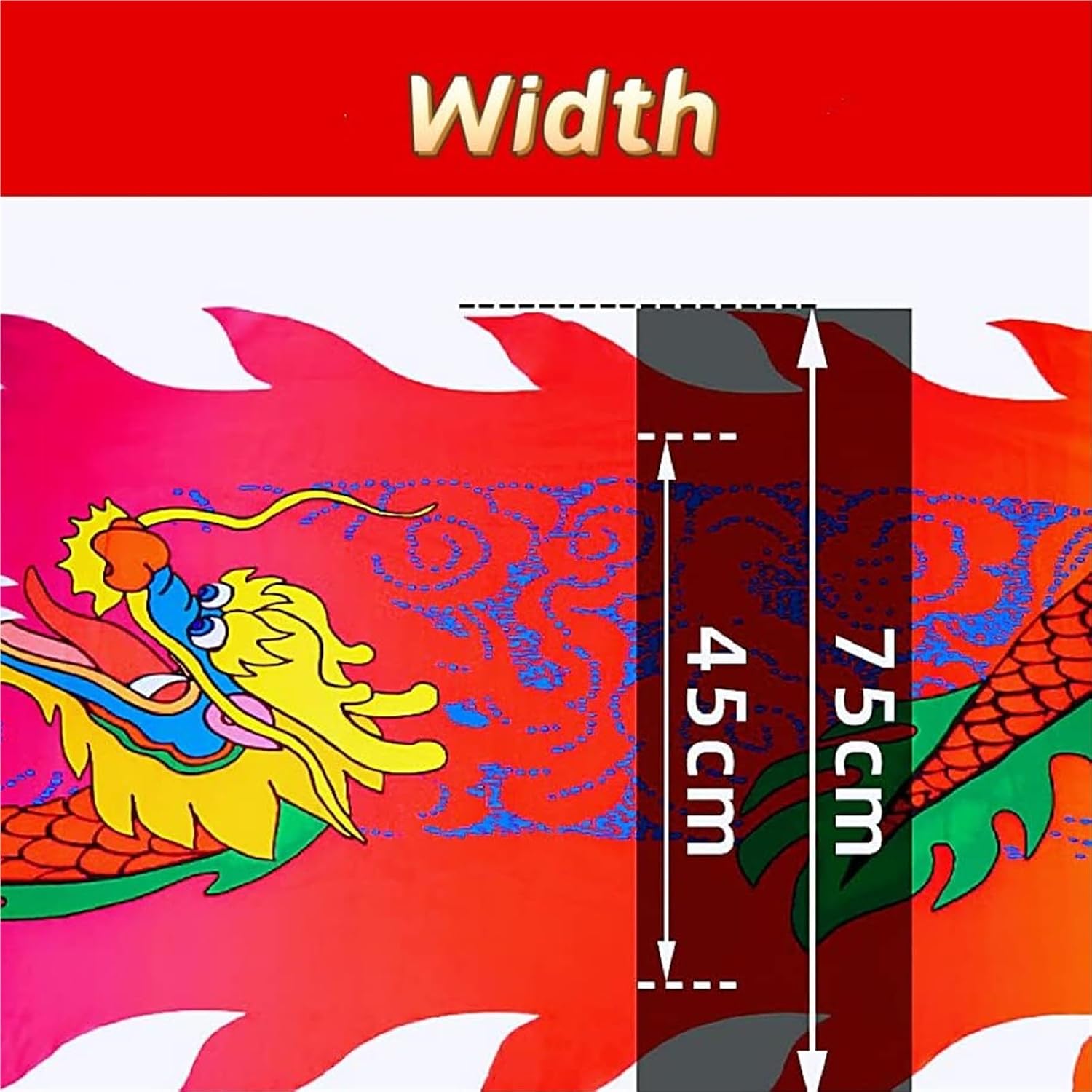 OVARIA Dragon Dance Fitness Ribbon 3D Dragon Head and Swing Rope Combo Chinese Wulong Flowy Ribbon Streamer Outdoor Fitness Dragon Stage Prop Set(Rainbow,33ft)