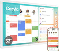 Cozyla Mate Calendar+ 2: 32' Digital Calendar Wall Touch Screen Chore Chart Customizable Dashboard Smart Electronic Display for Family Schedules Meal Plan All App Support Wall Mount Planner for 2026