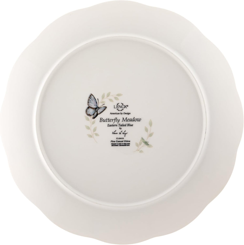 Lenox Dinnerware Set, Butterfly Meadow 18-Piece Set, Service For 6, White Porcelain, Butterfly And Flower Designs, Plates And Bowls Sets, Dishwasher Safe, Home & Kitchen (Assorted, 18 Pieces)